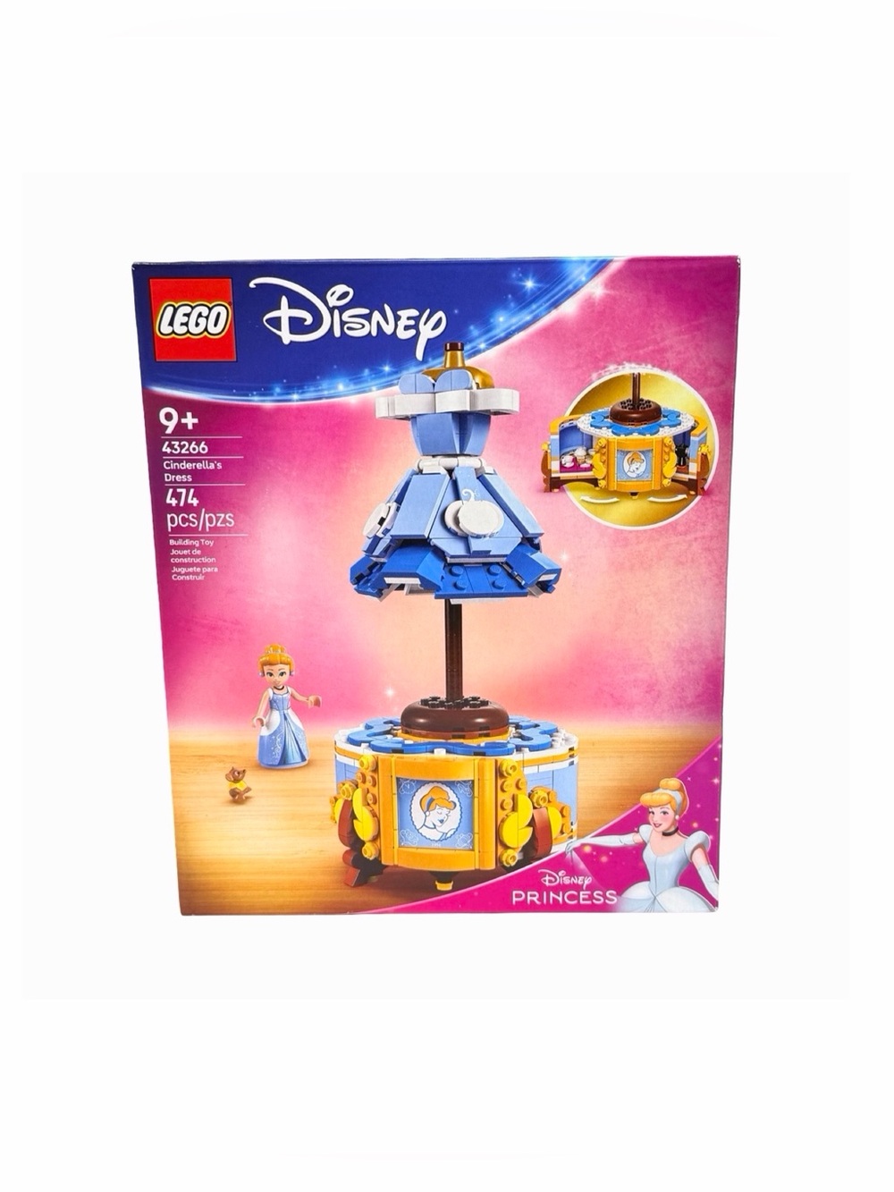 Lego Disney Princess Cinderella’s Dress 43266 - 474 Pieces - Ages 9+